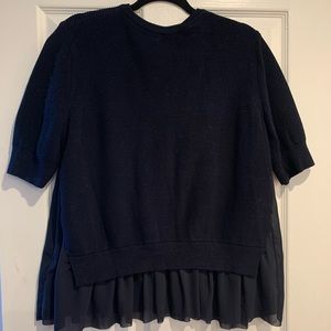 COS Navy Blue Sweater Top